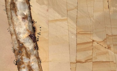 Teakwood Sandstone finish honed